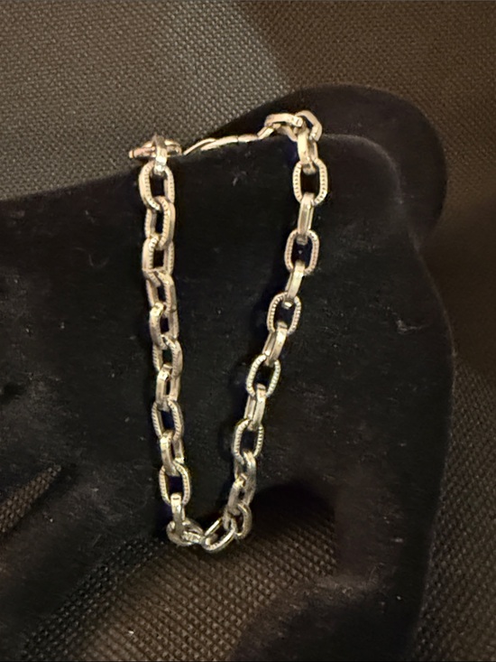 Brighton Jewelry - Brighton Silver-Tone Rectangular Link Bracelet